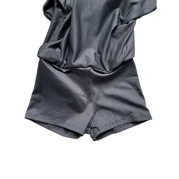 BP Designs Women's Black Mid Rise Silken Skort - Picture 5 of 5